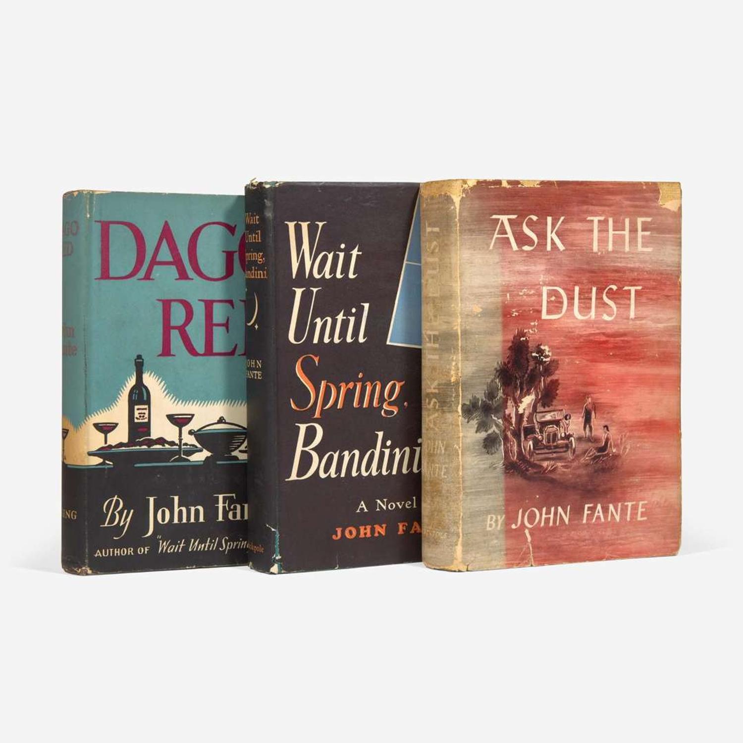 [Literature] Fante, John Group of 3 First Editions and One Signed Contract
