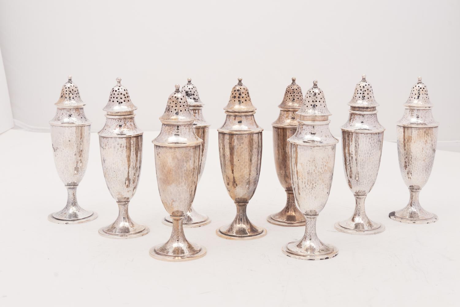 Eleven American Silver Casters
