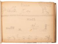 "Drawings Presented to Rev. Pius Boehm by His Little Indian Children." [Crow Creek Reservation, South Dakota.] 4 May 1899.