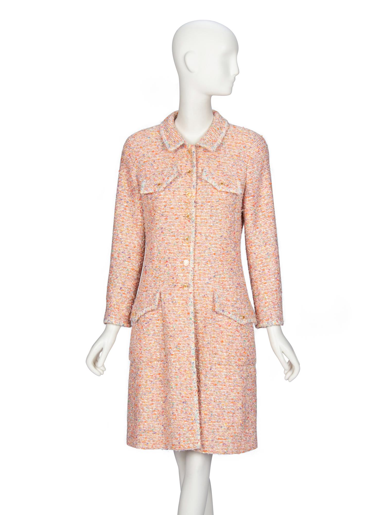 Chanel, Pink Iridescent Tweed Coat, S/S 1993