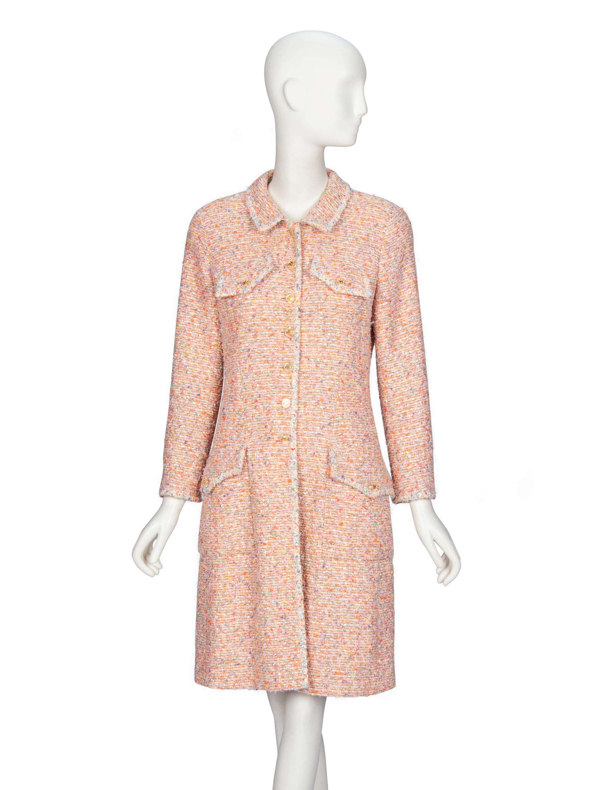 Chanel, Pink Iridescent Tweed Coat, S/S 1993