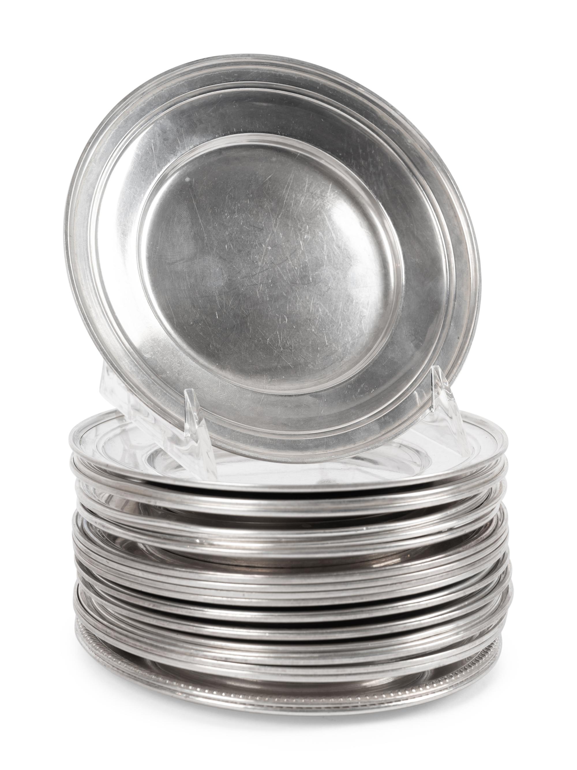 A Group of Twenty-Five American Silver Bread Plates
