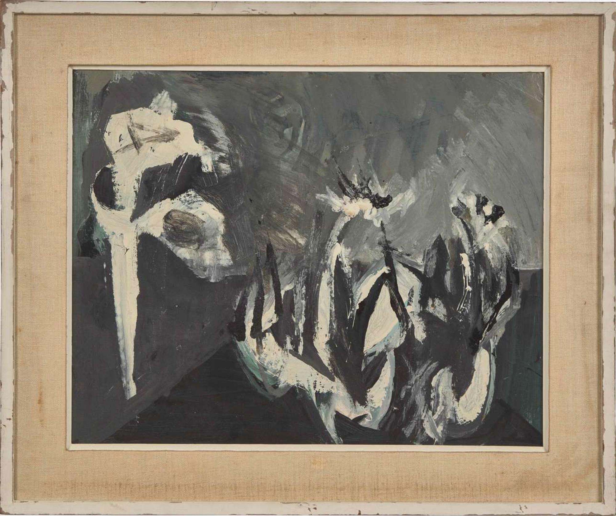 David Park (American, 1911-1960) - Moon Figure; With Pencil Study of a Man verso