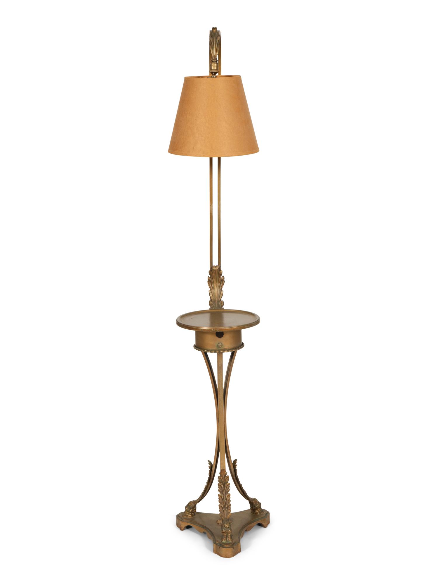 A French Gilt Bronze Lamp Table