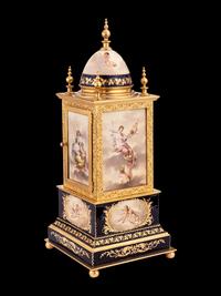 A Royal Vienna Porcelain Mounted Gilt Bronze Clock, Couaillet