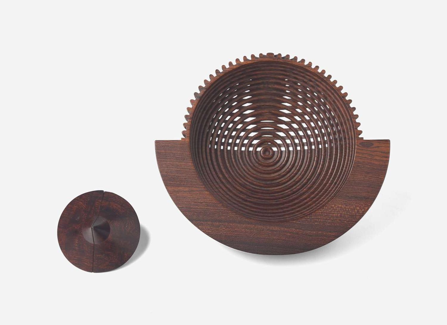 [REDUCE/REOFFER - $400/600] Hans Joachim Weissflog, Rocking Bowl and Drunken Wood Box