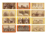 [EARLY PHOTOGRAPHY]. Large selection of stereoviews, incl. Civil War, railroad, landmarks, and landscapes.