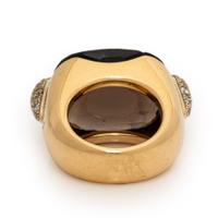 Pomellato, 'Pin Up', Smoky Quartz, Diamond, and Yellow Gold Ring