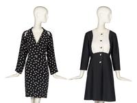 Two Black and White Geoffrey Beene Dresses