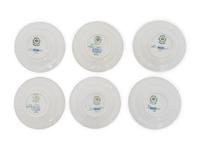 A Set of Six Royal Copenhagen Flora Danica Butter Pats