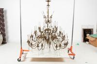 A French Gilt Bronze and Cut Glass Sixty-Light Chandelier