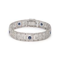 DIAMOND AND SAPPHIRE BRACELET