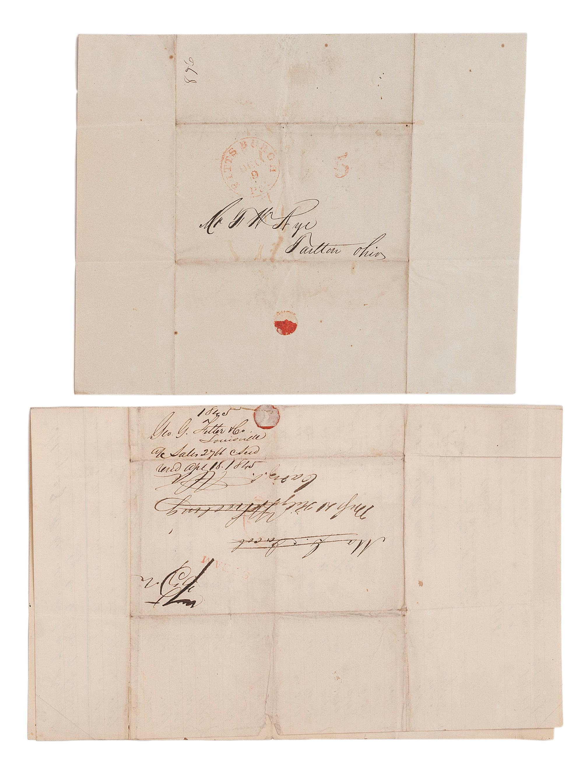 [OHIO]. A group of Ohio-related manuscripts and ephemera, including: