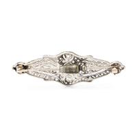 ART DECO, DIAMOND BROOCH