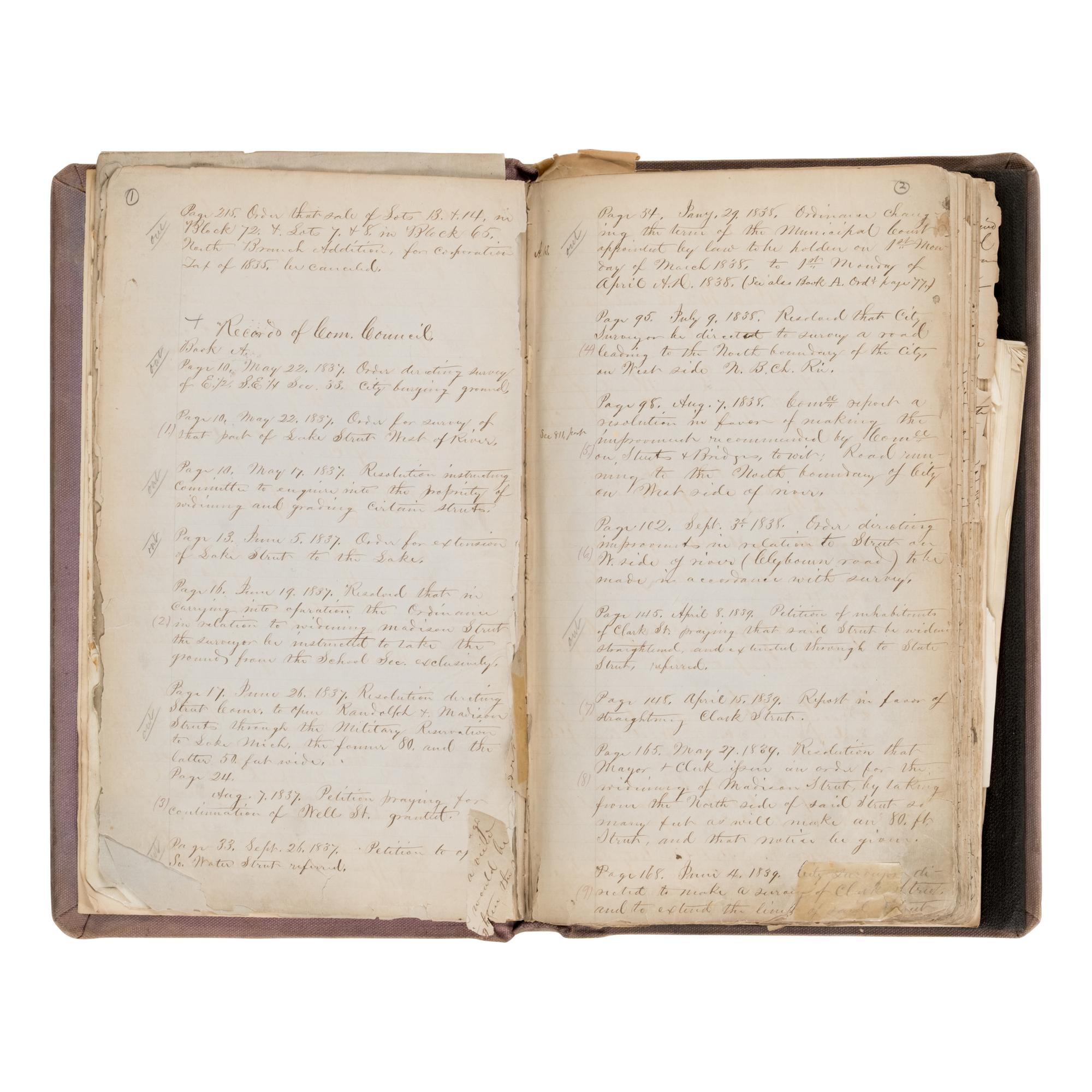 [Chicago Fire]. A large archive of letters, documents, tokens, and ephemera related to the Great Fire.