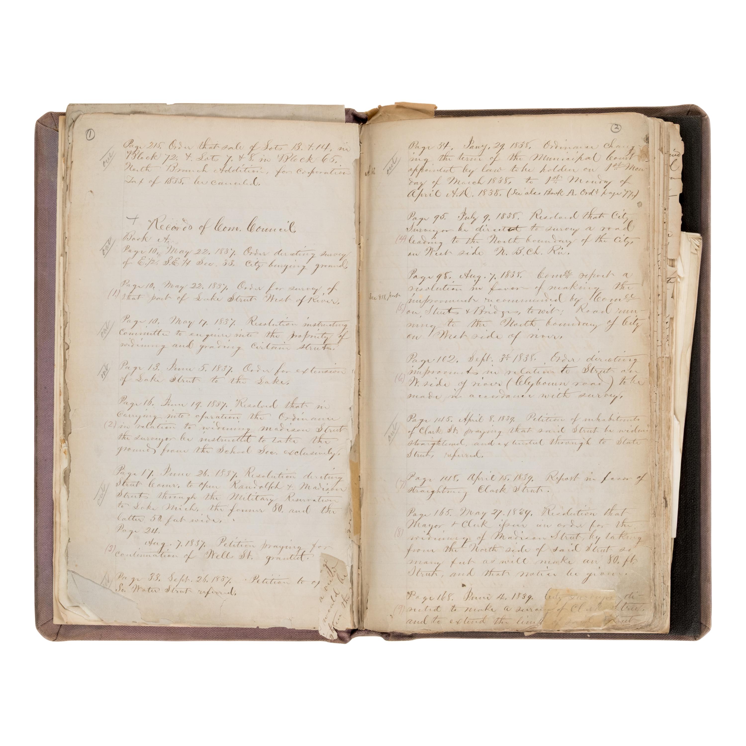 [Chicago Fire]. A large archive of letters, documents, tokens, and ephemera related to the Great Fire.