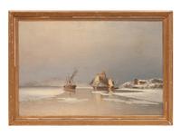 Norwegian Harbor Scene