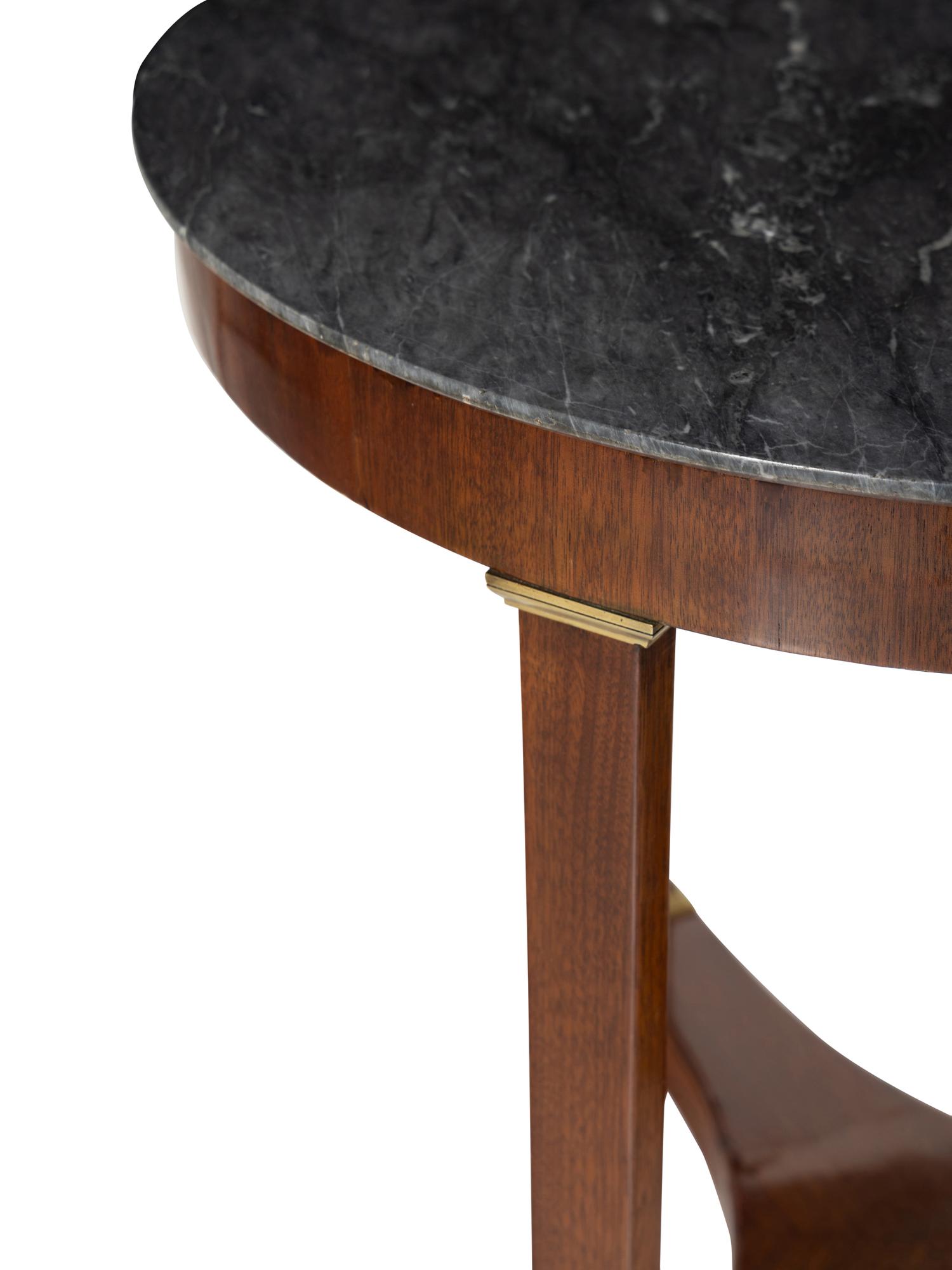 An Empire Mahogany Marble-Top Guéridon