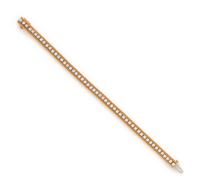 YELLOW GOLD AND DIAMOND BRACELET