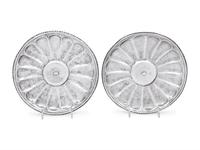 A Pair of Spanish Empire Silver Sweetmeat Dishes