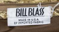 A Bill Blass Gold Lace Dress, Size 6.