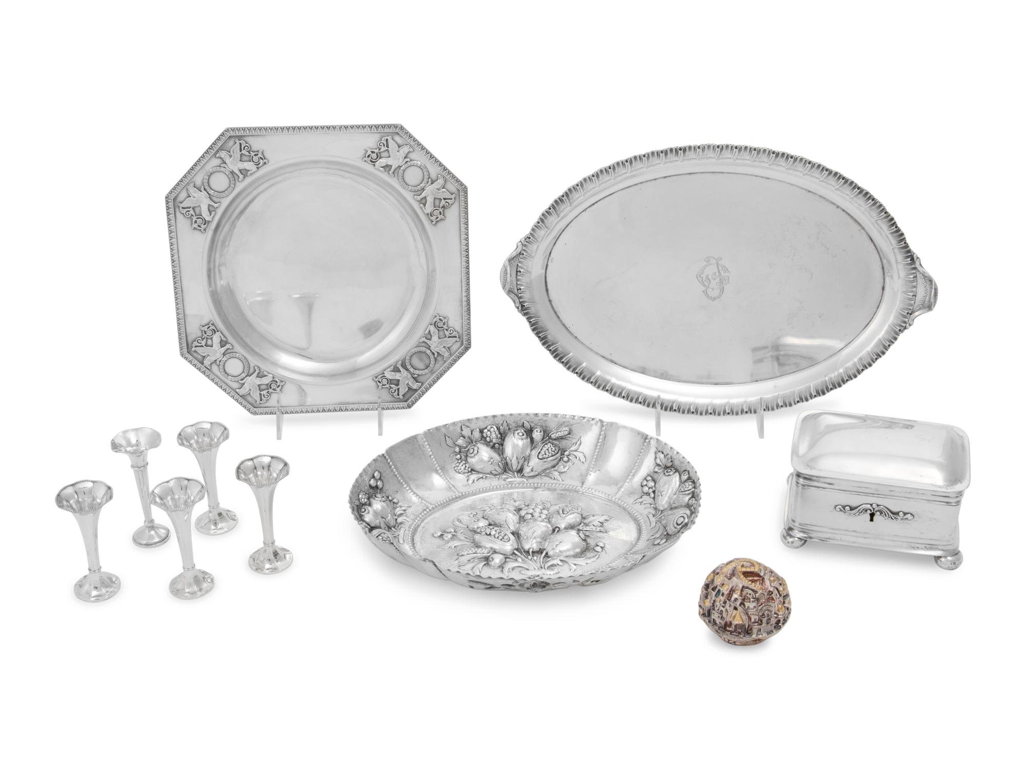 A Group of Ten Continental Silver Articles