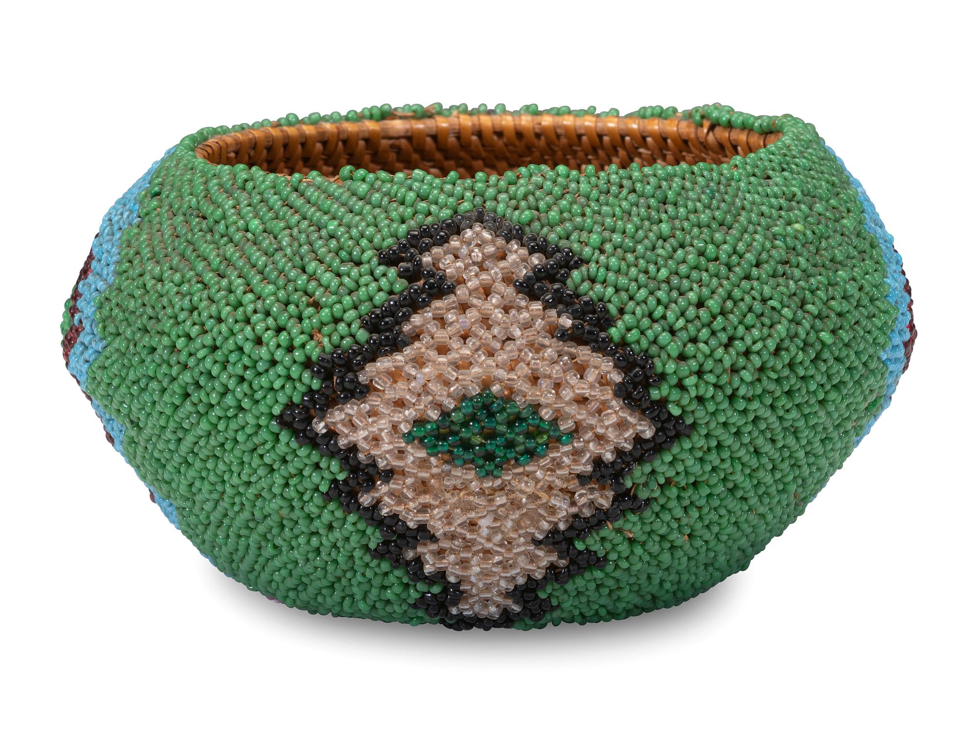 Paiute Beaded Basket