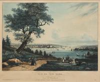 [American Views] Garneray, (Ambroise-Louis). Vue de New York. Prise de Weahawk A View of New-York, taken from Veahawk