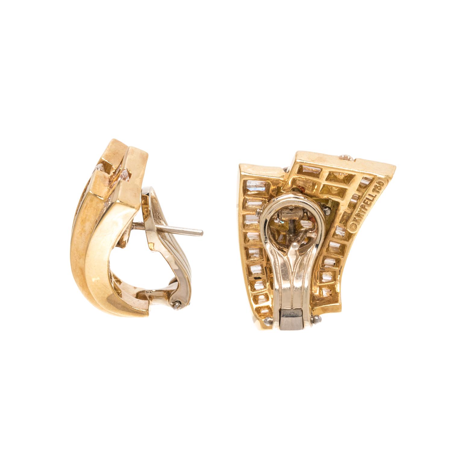 CHARLES KRYPELL, DIAMOND EARCLIPS