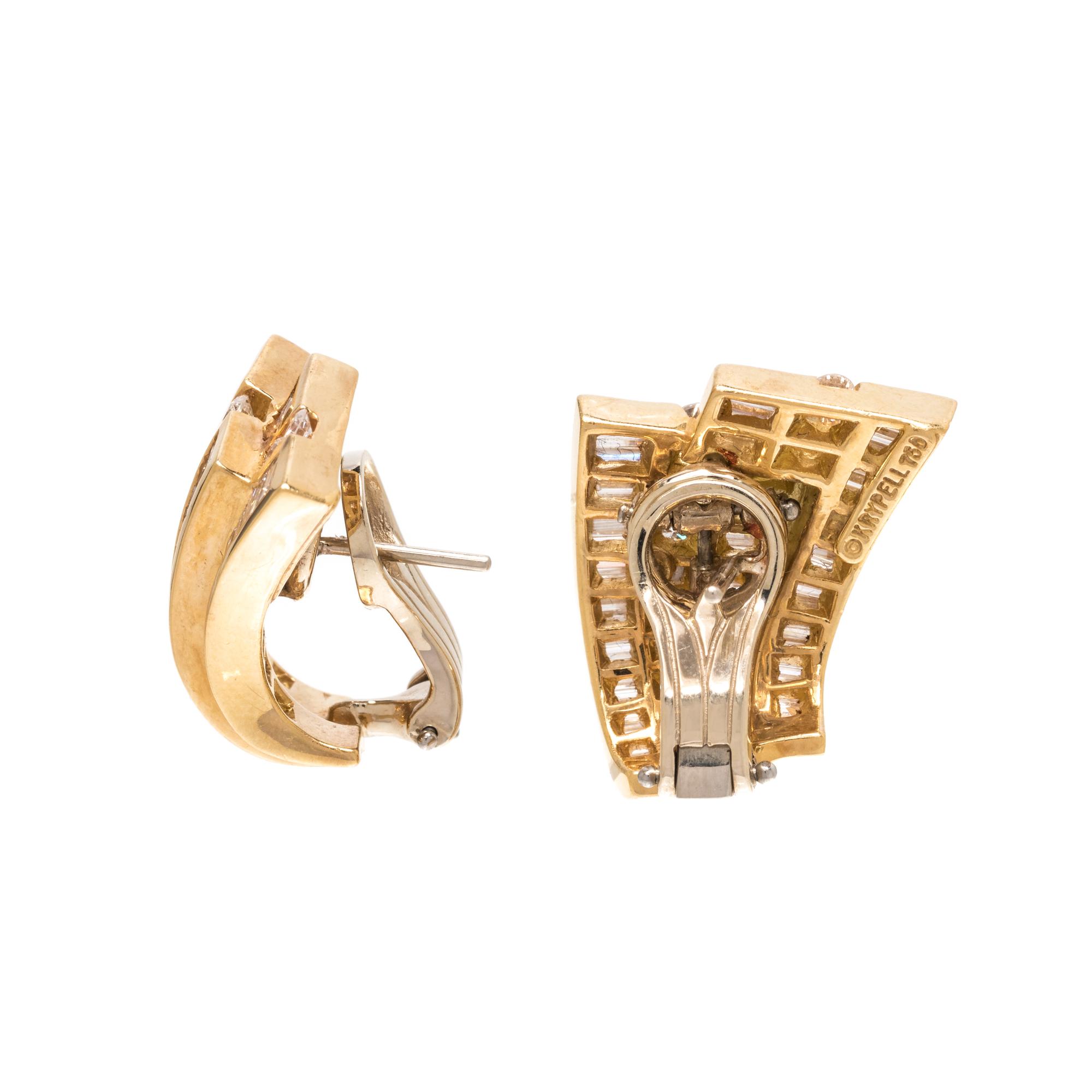 CHARLES KRYPELL, DIAMOND EARCLIPS