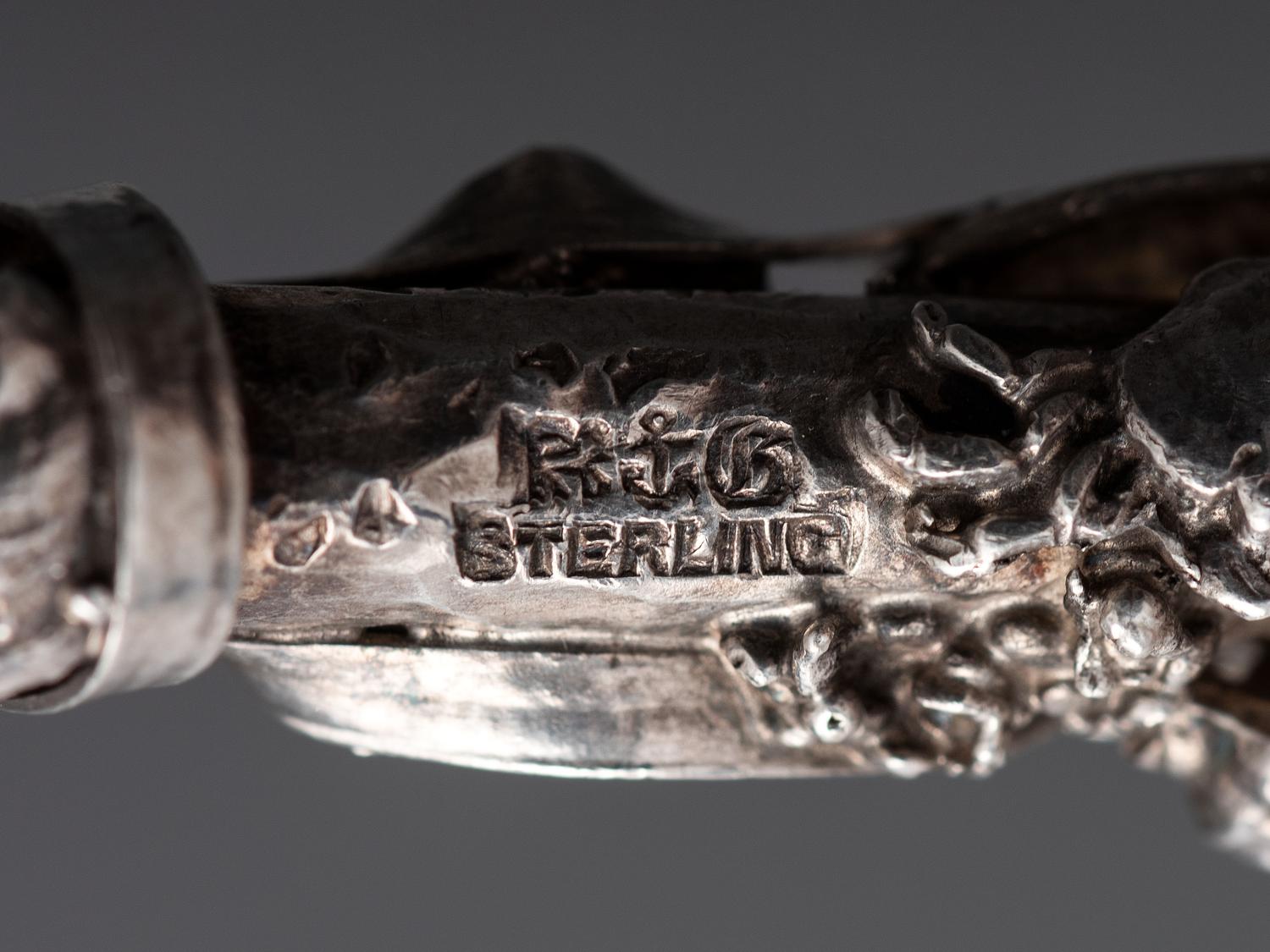 An American Parcel Gilt Silver Serving Spoon