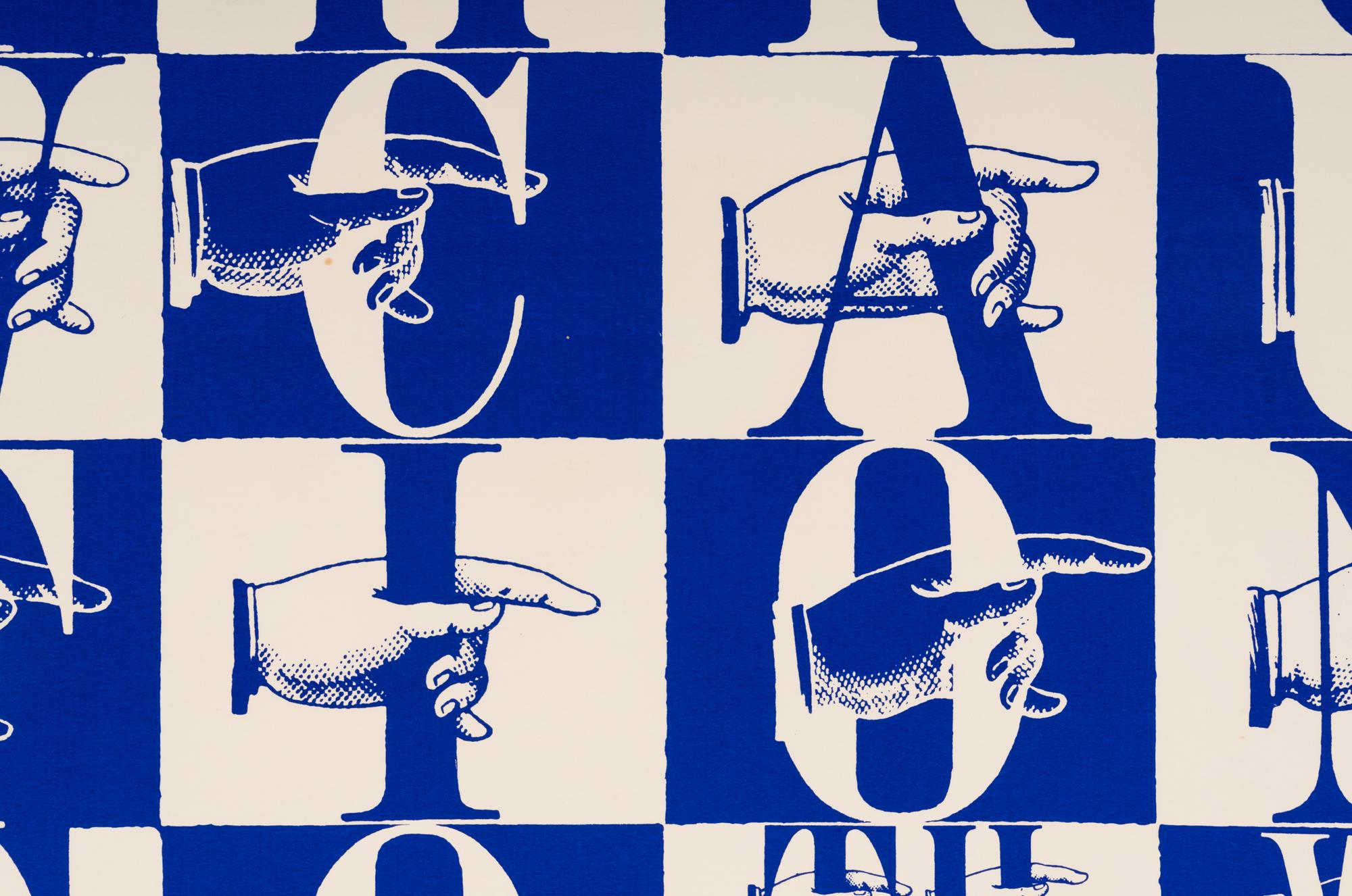 n is for caution (from Signal Code Alphabet ), 1968