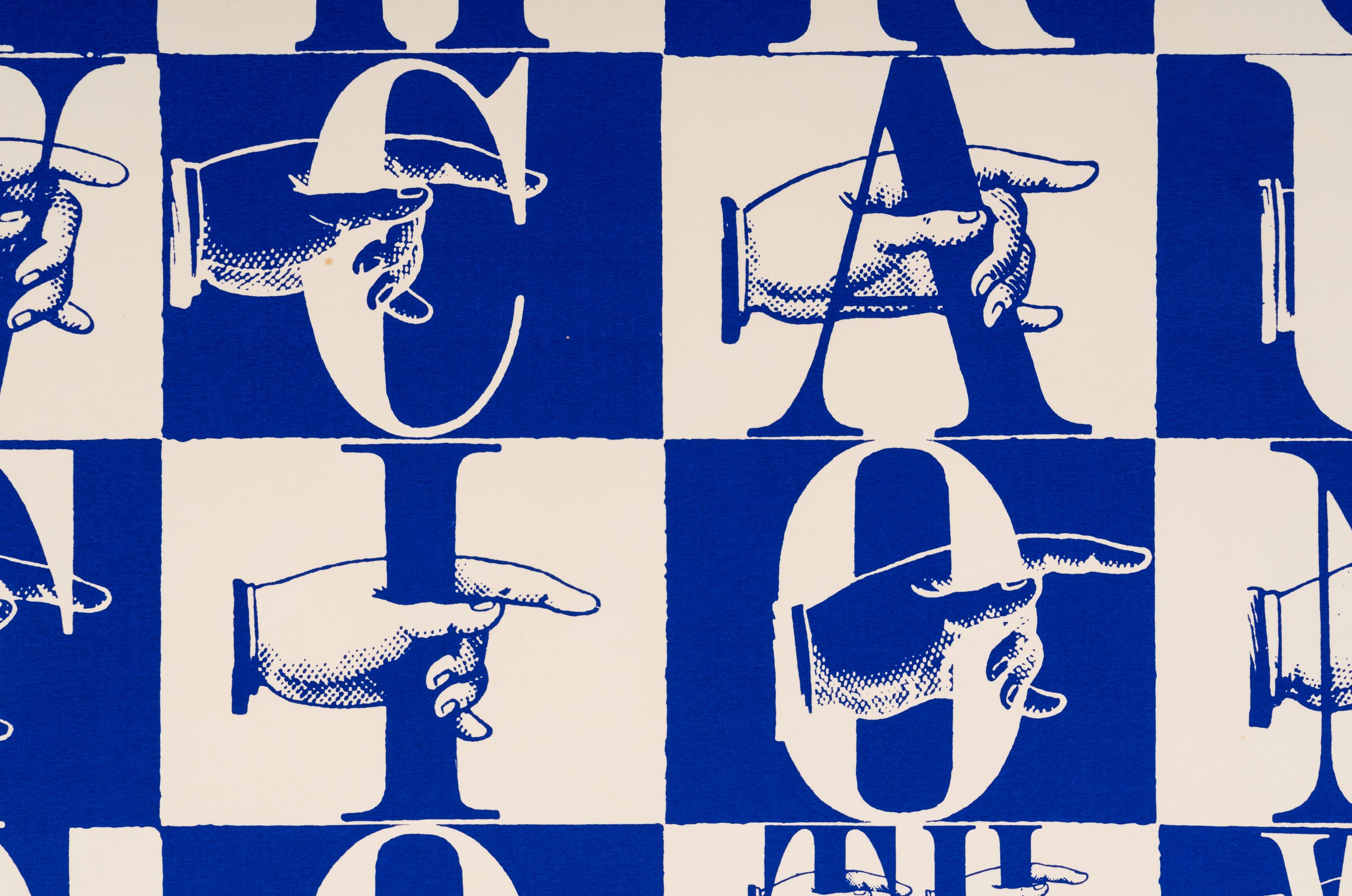 n is for caution (from Signal Code Alphabet ), 1968