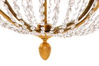 A Russian Empire Gilt Bronze and Cut Glass Sixteen-Light Chandelier
