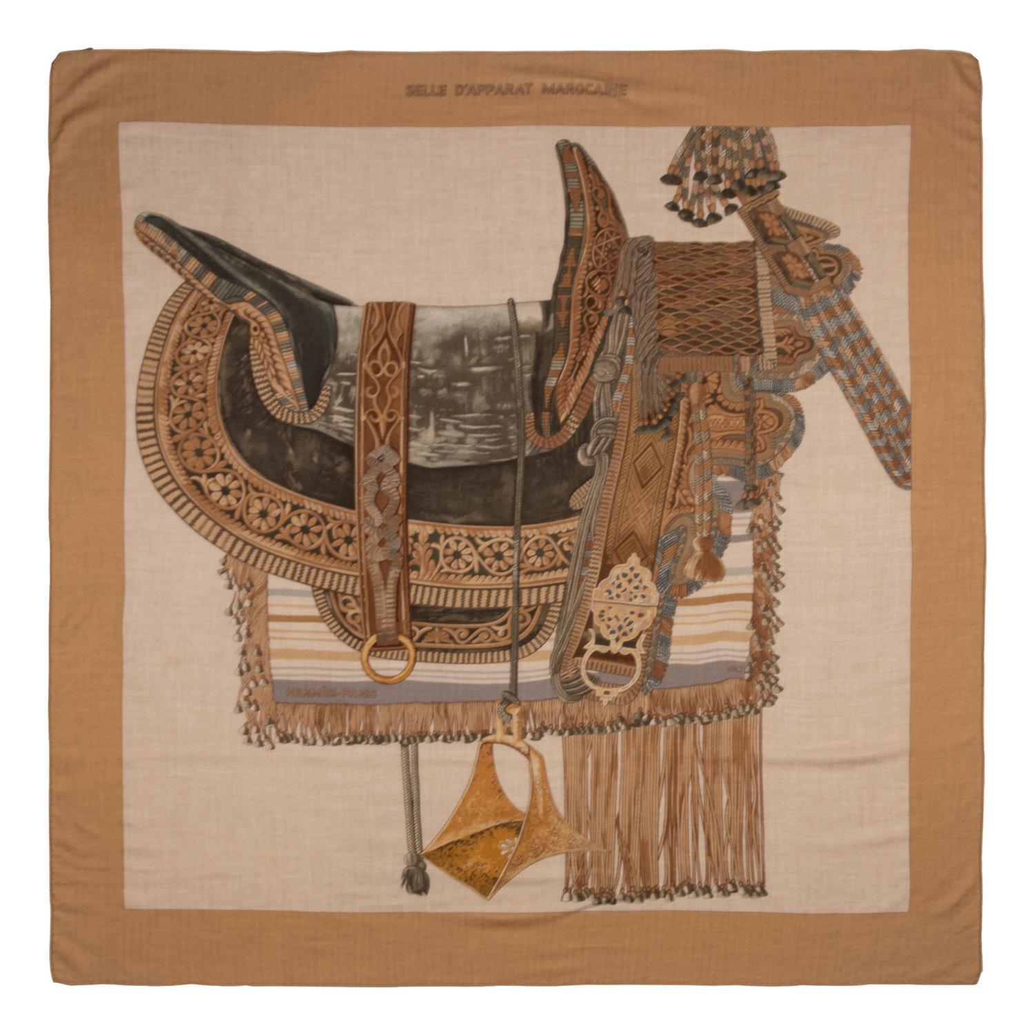Hermes Cashmere-Silk Shawl 134cm