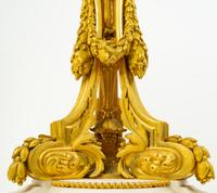 A Louis XVI Style Gilt Bronze and Marble Side Table — 20TH CENTURY