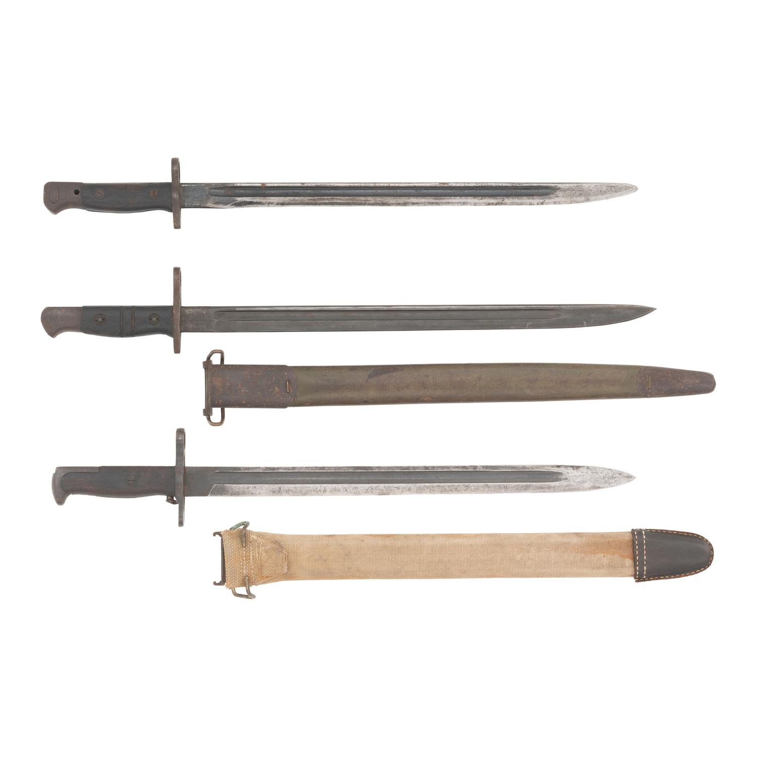 Group of Three WWI Bayonets