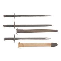 Group of Three WWI Bayonets