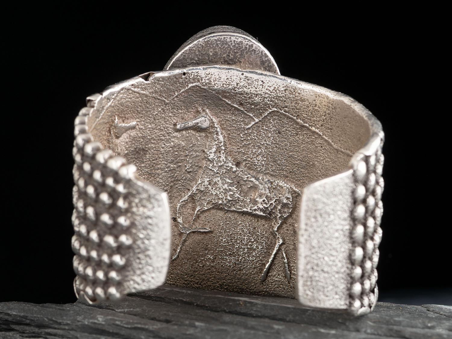 Tufa Cast Sterling Silver Corn Cuff Bracelet