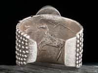 Tufa Cast Sterling Silver Corn Cuff Bracelet