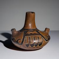 Annie Healing Nampeyo, Attributed (Hopi-Tewa, 1884-1968) — Hopi Lug-Handled Pottery Canteen