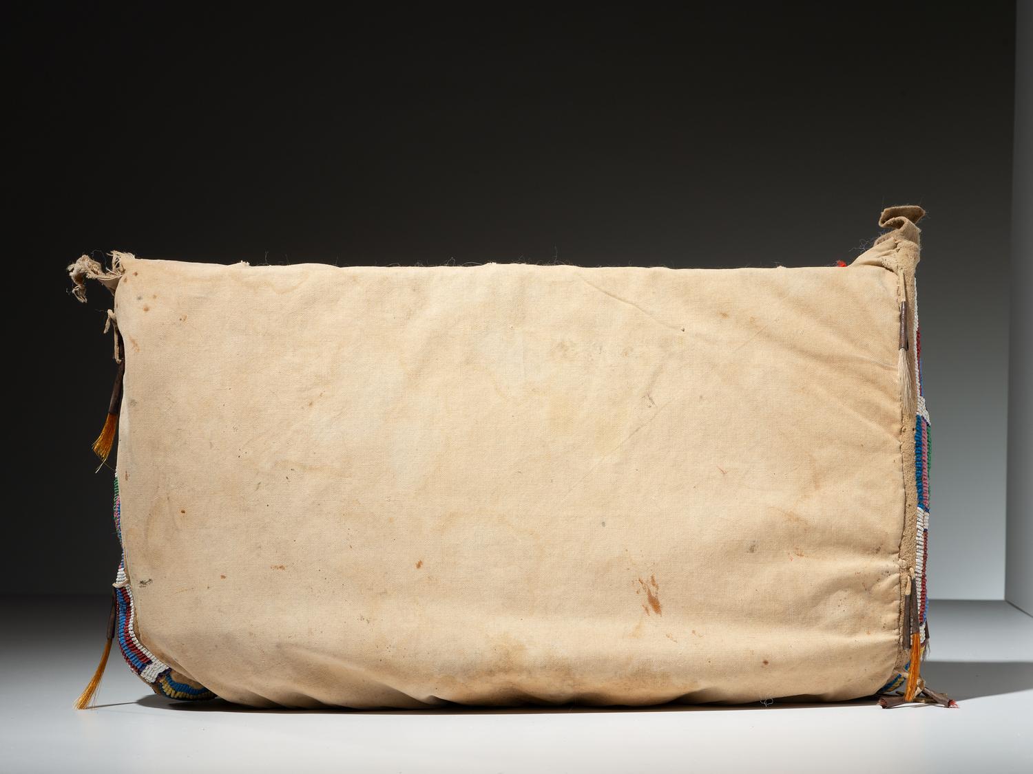 Apsáalooke (Crow) Beaded Buffalo Hide Possible Bag