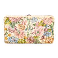 JUDITH LEIBER, FLORAL MINAUDIÈRE BOX CLUTCH