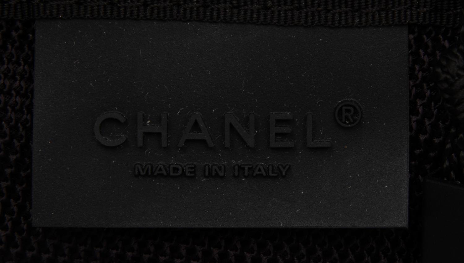 Chanel, White Nylon Messenger Bag
