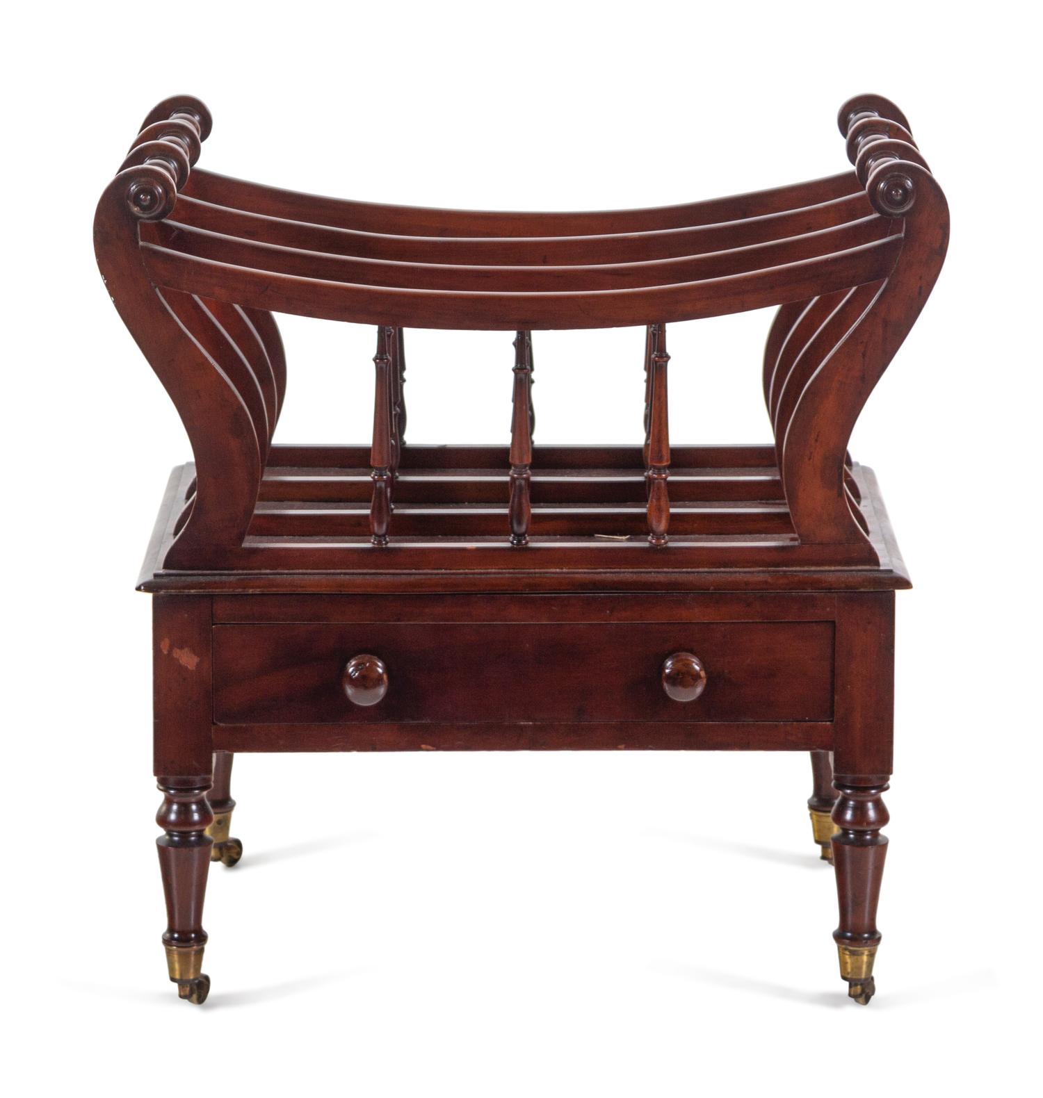 An Edwardian Mahogany Canterbury