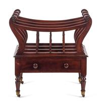 An Edwardian Mahogany Canterbury