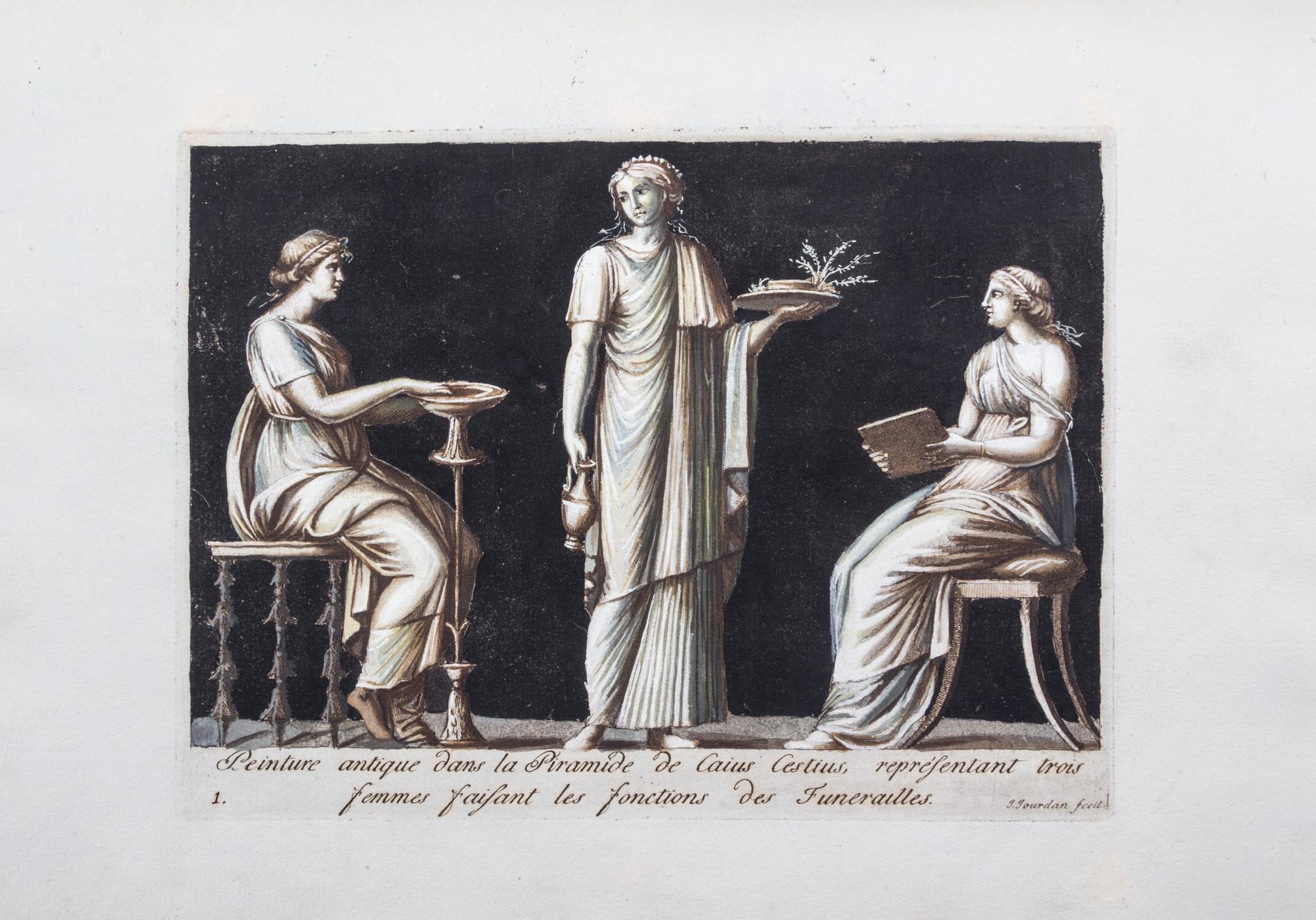 COLLECTION DE PEINTURES ANTIQUES. Rome, 1781. Folio