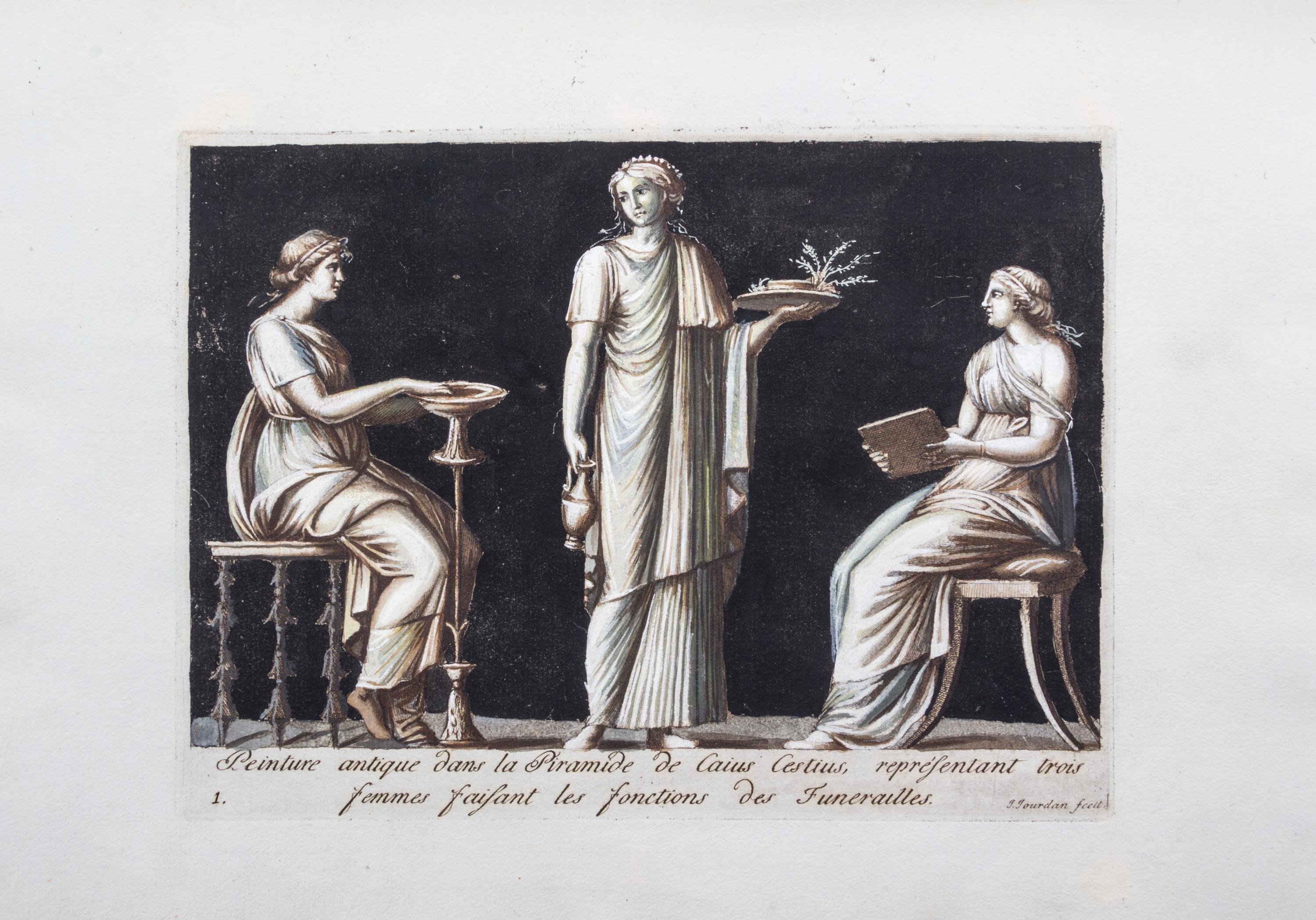 COLLECTION DE PEINTURES ANTIQUES. Rome, 1781. Folio