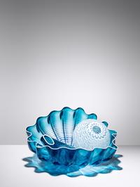 Blue Crystal Seaform Three-Piece Set, 2009 Portland Press, USA