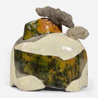 Wayne Higby (American, b. 1943) "Calico Canyon Overlook" Lidded Vessel, USA, 1976